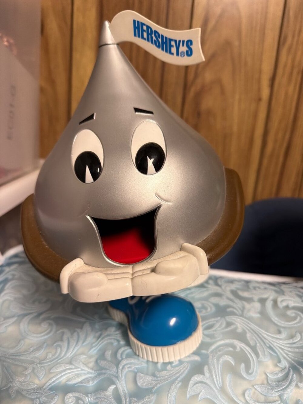 Vintage 1995 Hershey's Kiss Toy Candy Rotating Chocolate Kiss Dispenser